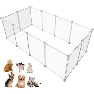 Pet Playpen Portable Small Animals Playpen 12 Panels 48"L x 24"W x 16"H